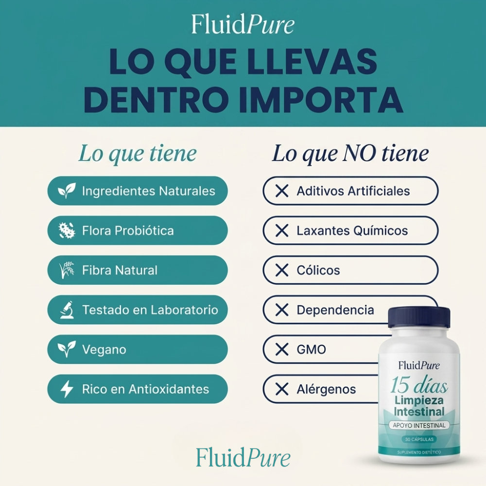 FLUIDPURE- Limpieza Intestinal con Fórmula Avanzada